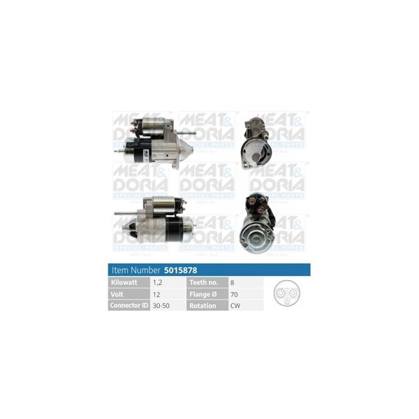 Startmotor 12V Meat & doria 5015878 MEAT & DORIA