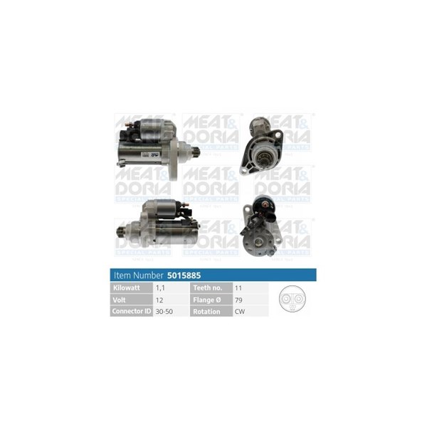 Startmotor 12V Meat & doria 5015885 MEAT & DORIA