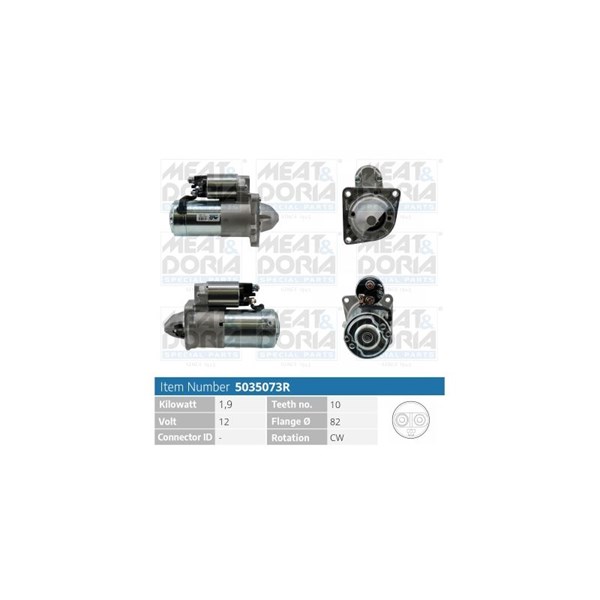Startmotor 12V Meat & doria 5035073R MEAT & DORIA