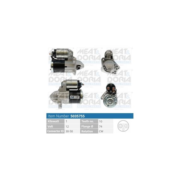 Startmotor 12V Meat & doria 5035755 MEAT & DORIA