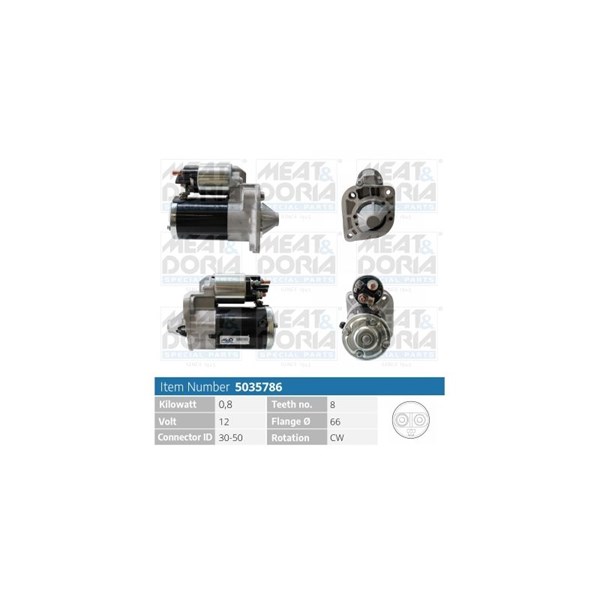 Startmotor 12V Meat & doria 5035786 MEAT & DORIA Startmotor 12V Meat & doria 5035786 MEAT & DORIA