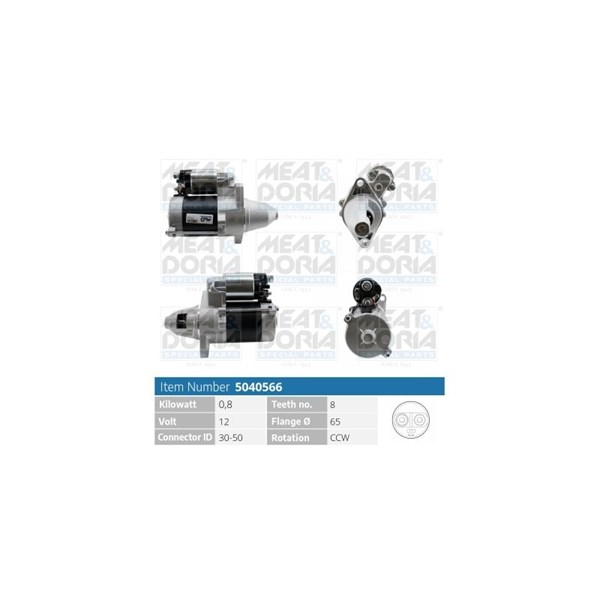 Startmotor 12V Meat & doria 5040566 MEAT & DORIA