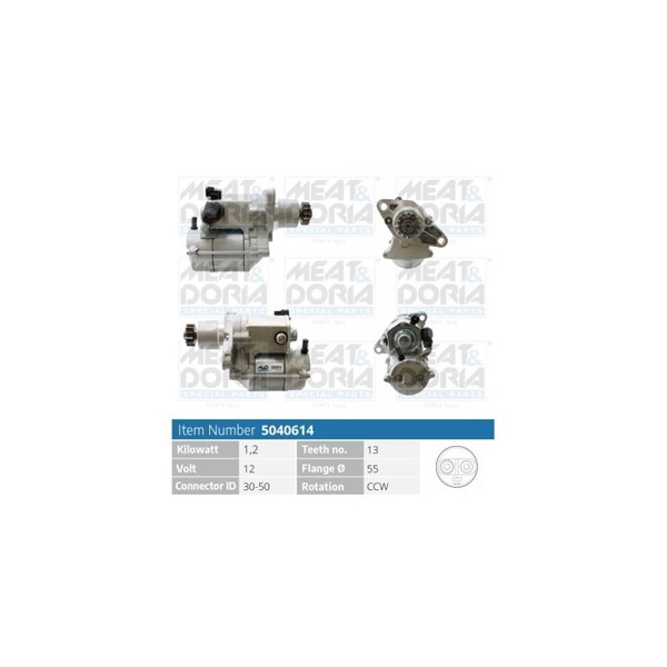 Startmotor 12V Meat & doria 5040614 MEAT & DORIA