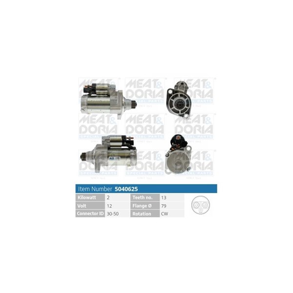 Startmotor 12V Meat & doria 5040625 MEAT & DORIA
