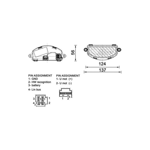 Reglage, kupéfläkt Mahle ABR 155 000P MAHLE
