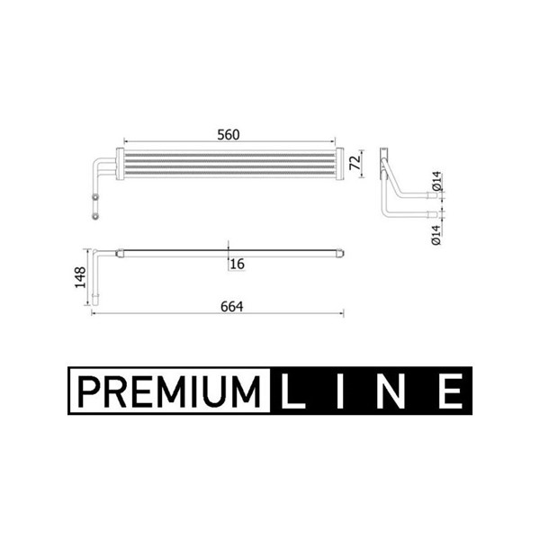 Oljekylare, styrning Mahle CLC 97 000P MAHLE