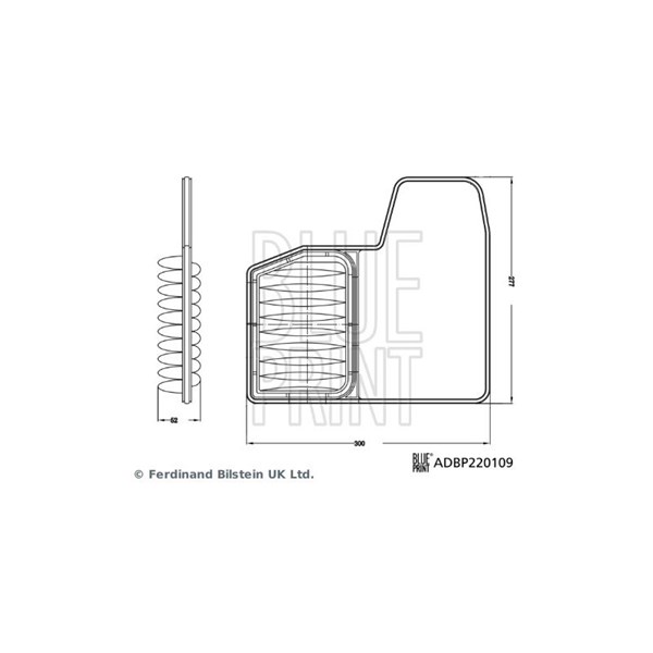 Luftfilter Blue print ADBP220109 BLUE PRINT