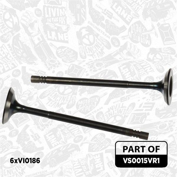 Ventilsats, inlopps-/utloppsventil Et engineteam VS0015VR1 ET ENGINETEAM