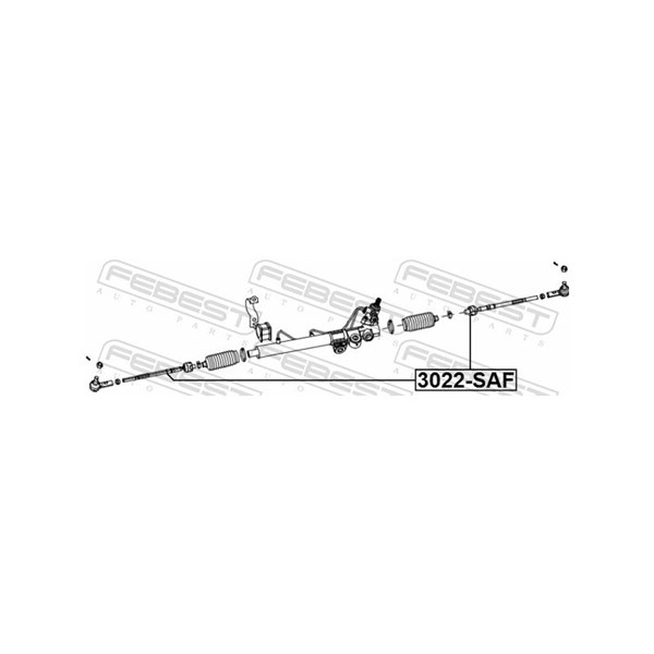 Styrled, inre, Framaxel Febest 3022-SAF FEBEST Styrled, inre, Framaxel Febest 3022-SAF FEBEST