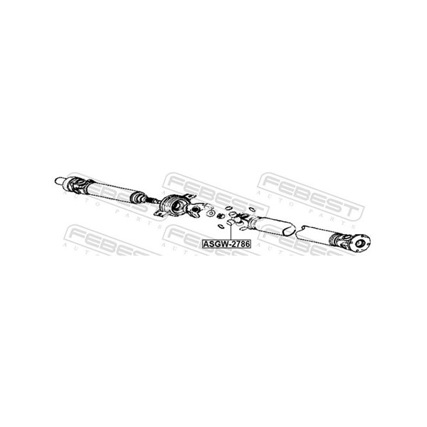 Led, kardanaxel Febest ASGW-2786 FEBEST Led, kardanaxel Febest ASGW-2786 FEBEST