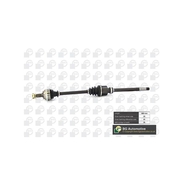 Drivaxel, framaxel höger Bga DS6720RA BGA