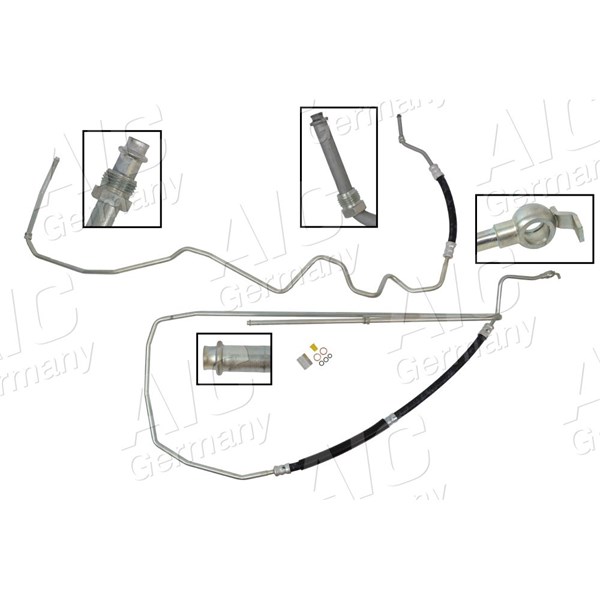 Hydraulikslang, styrsystem, Från hydraulpump till styrväxel Aic 5 AIC