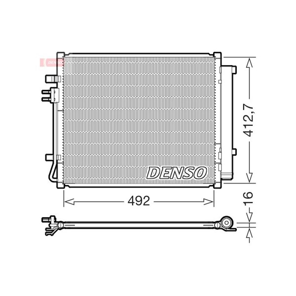 Kondensor, klimatanläggning Denso DCN43015 DENSO