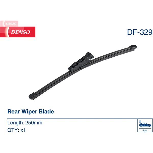 Torkarblad, Bak Denso DF-329 DENSO