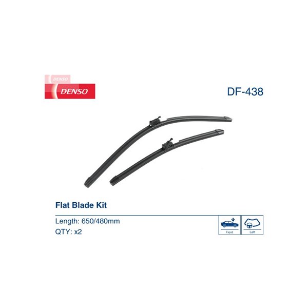 Torkarblad, Förarsida, Passagerarsida Denso DF-438 DENSO
