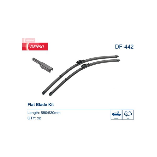 Torkarblad, Förarsida, Passagerarsida Denso DF-442 DENSO