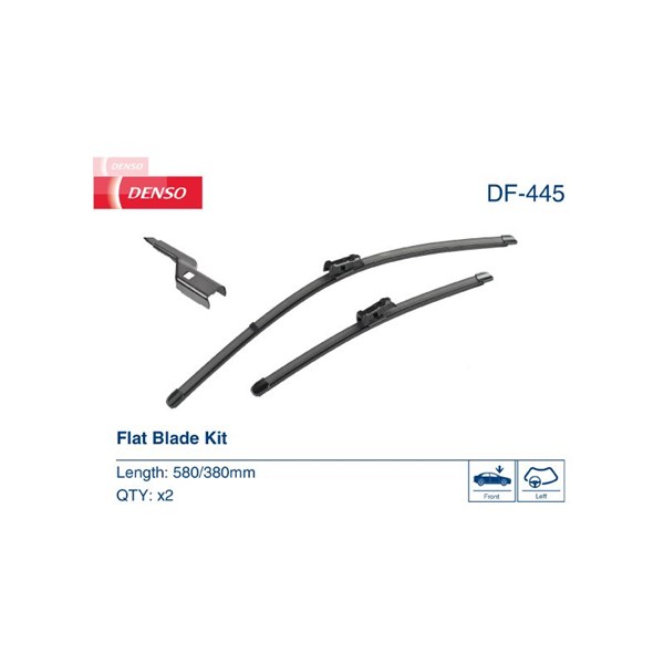 Torkarblad, Förarsida, Passagerarsida Denso DF-445 DENSO