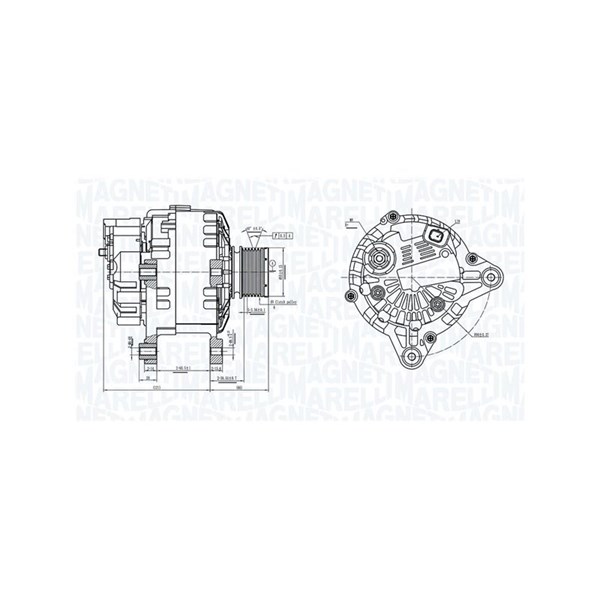 Generator 12V 120A Magneti marelli 063739064010 MAGNETI MARELLI