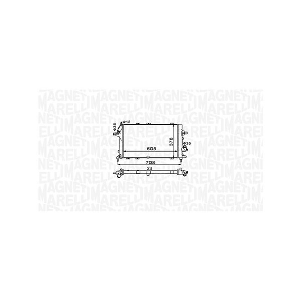 Kylare, motorkylning Magneti marelli 350213153400 MAGNETI MARELLI Kylare, motorkylning Magneti marelli 350213153400 MAGNETI MARELLI