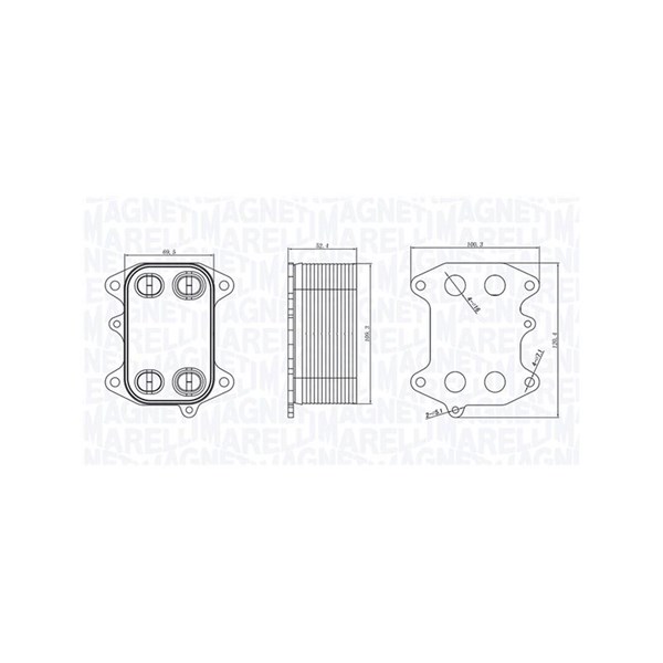 Oljekylare, motor Magneti marelli 350300003300 MAGNETI MARELLI