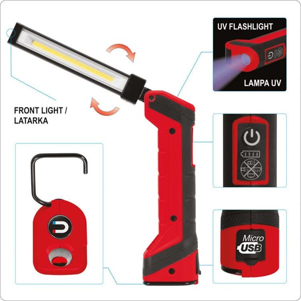 LED inspektionslampa YATO YT08517, Universal Yato YT-08517 Yato LED inspektionslampa YATO YT08517, Universal Yato YT-08517 Yato