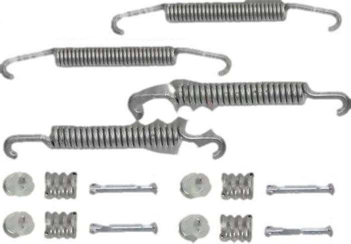 Tillbehörssats, bromsbackar, Bakaxel, Framaxel