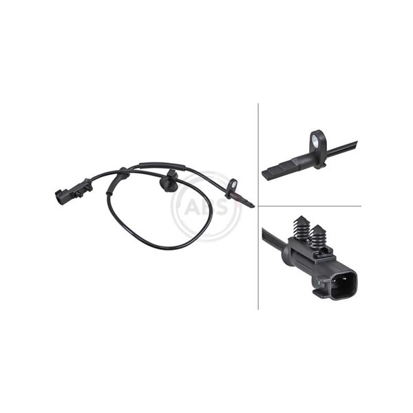 ABS-givare, Sensor, hjulvarvtal, Bakaxel A.b.s. 30104 A.B.S.