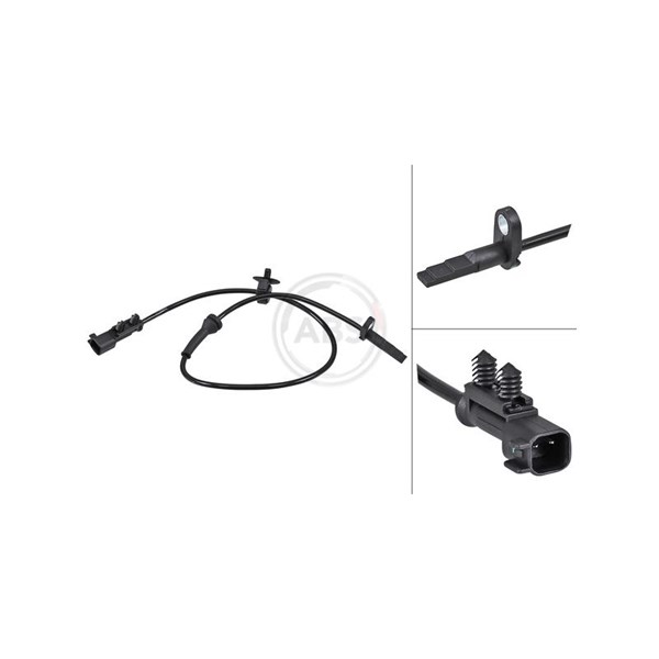 ABS-givare, Sensor, hjulvarvtal, Bakaxel A.b.s. 30182 A.B.S.