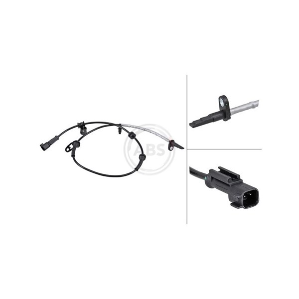 ABS-givare, Sensor, hjulvarvtal, Framaxel A.b.s. 30183 A.B.S.
