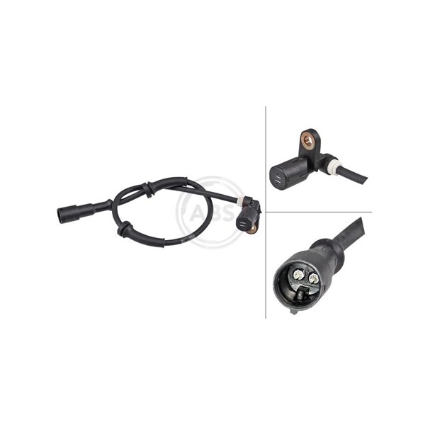 ABS-givare, Sensor, hjulvarvtal, Bakaxel vänster A.b.s. 30205 A.B.S.