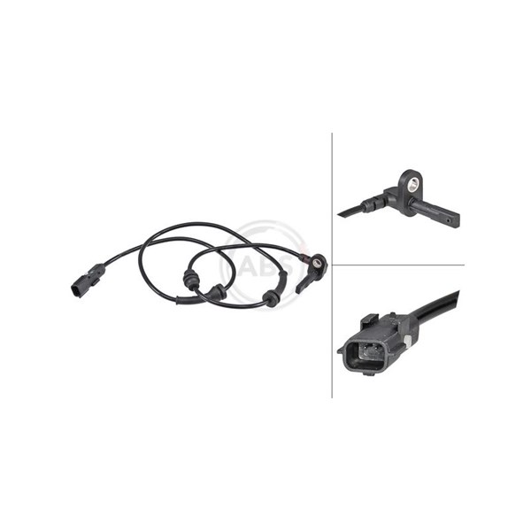 ABS-givare, Sensor, hjulvarvtal, Bakaxel A.b.s. 30208 A.B.S.