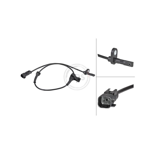 ABS-givare, Sensor, hjulvarvtal, Framaxel A.b.s. 30216 A.B.S.