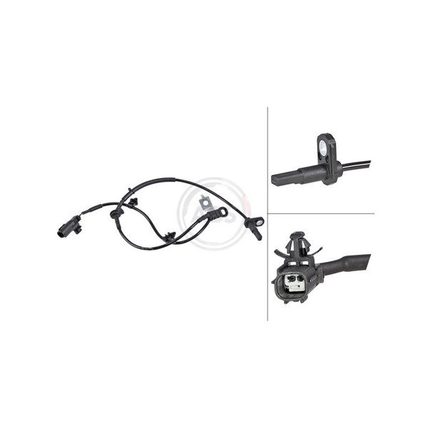 ABS-givare, Sensor, hjulvarvtal, framaxel vänster A.b.s. 30235 A.B.S.