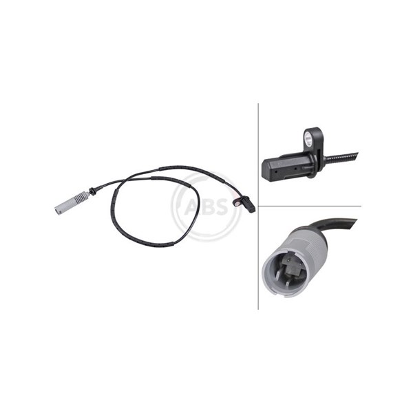 ABS-givare, Sensor, hjulvarvtal, Bakaxel A.b.s. 30268 A.B.S.