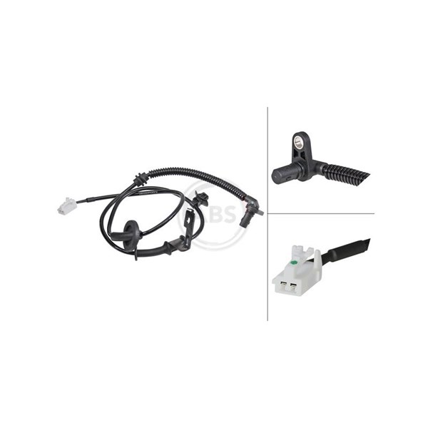 ABS-givare, Sensor, hjulvarvtal, Bakaxel vänster A.b.s. 30500 A.B.S.