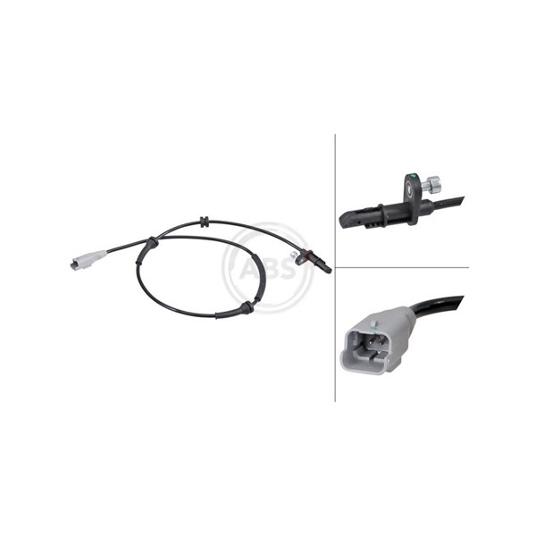 ABS-givare, Sensor, hjulvarvtal, Framaxel A.b.s. 30642 A.B.S.