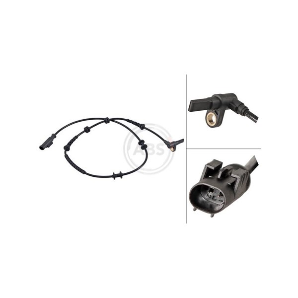 ABS-givare, Sensor, hjulvarvtal, Framaxel A.b.s. 30666 A.B.S.