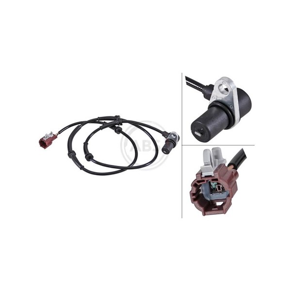 ABS-givare, Sensor, hjulvarvtal, Bakaxel A.b.s. 30749 A.B.S.
