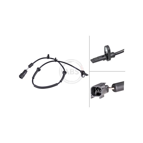 ABS-givare, Sensor, hjulvarvtal, Framaxel A.b.s. 30799 A.B.S.