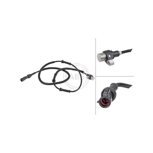 ABS-givare, Sensor, hjulvarvtal, Framaxel A.b.s. 30915 A.B.S.