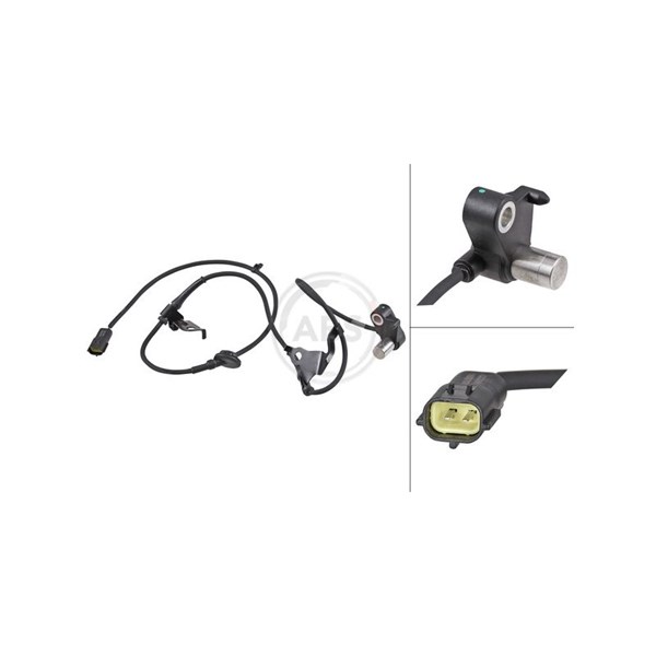 ABS-givare, Sensor, hjulvarvtal, framaxel vänster A.b.s. 30944 A.B.S. ABS-givare, Sensor, hjulvarvtal, framaxel vänster A.b.s. 30944 A.B.S.