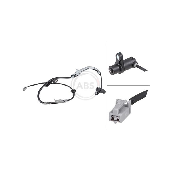 ABS-givare, Sensor, hjulvarvtal, Bakaxel vänster A.b.s. 31046 A.B.S.