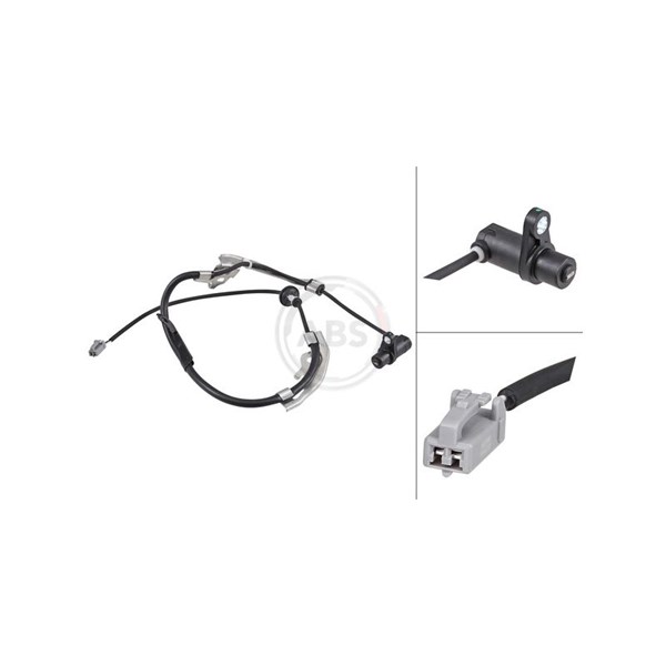 ABS-givare, Sensor, hjulvarvtal, Bakaxel A.b.s. 31048 A.B.S.