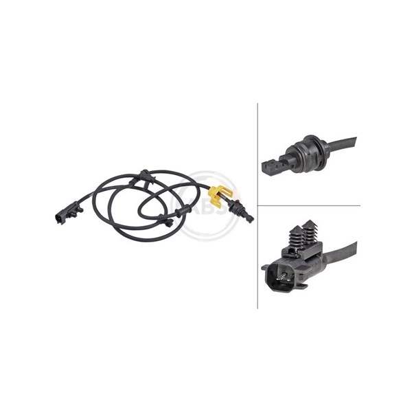 ABS-givare, Sensor, hjulvarvtal, Bakaxel A.b.s. 31506 A.B.S.