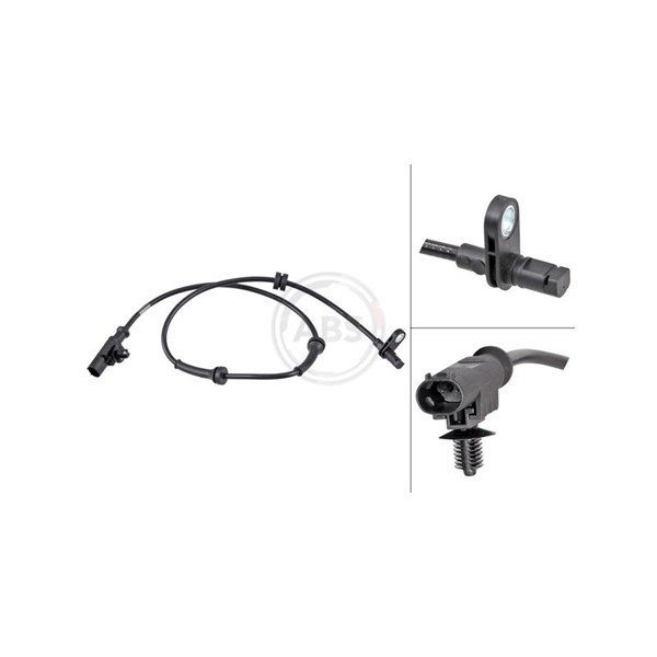ABS-givare, Sensor, hjulvarvtal, Bakaxel vänster A.b.s. 31537 A.B.S. ABS-givare, Sensor, hjulvarvtal, Bakaxel vänster A.b.s. 31537 A.B.S.