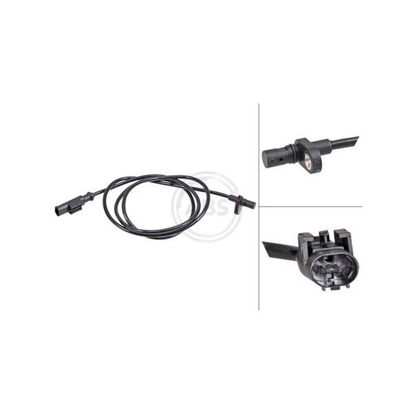 ABS-givare, Sensor, hjulvarvtal, Bakaxel A.b.s. 31584 A.B.S.