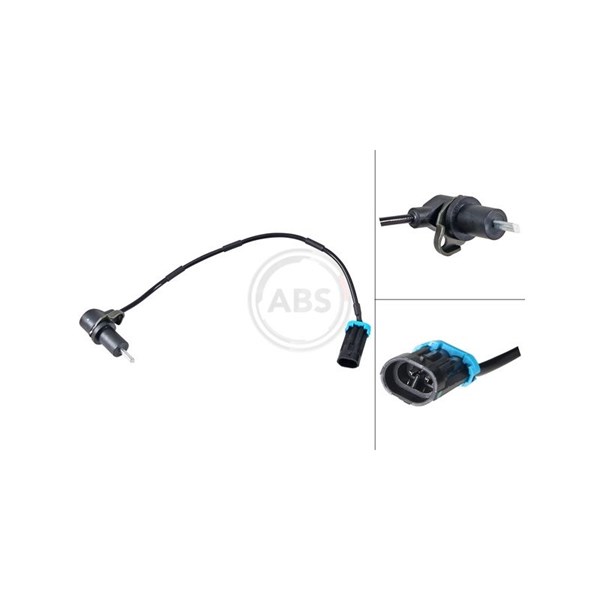 ABS-givare, Sensor, hjulvarvtal, Bakaxel, Bakaxel vänster A.b.s.  A.B.S.