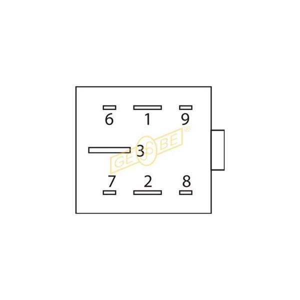 Kontrollenhet, glödstiftsystem 12V Gebe 9 9049 1 GEBE