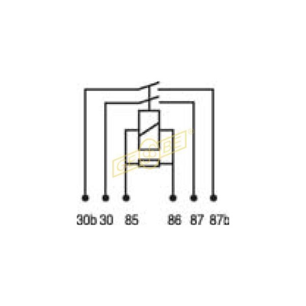 Relä, kupéfläkt 12V Gebe 9 9132 1 GEBE Relä, kupéfläkt 12V Gebe 9 9132 1 GEBE