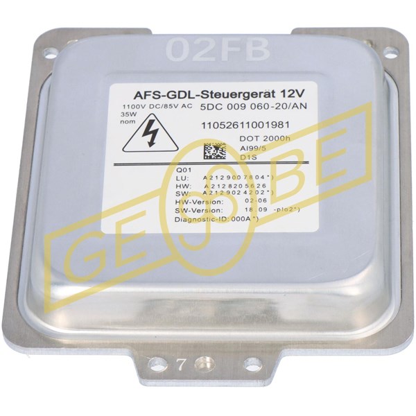 Förkopplad gasutledningslampa 12V Gebe 9 9600 1 GEBE